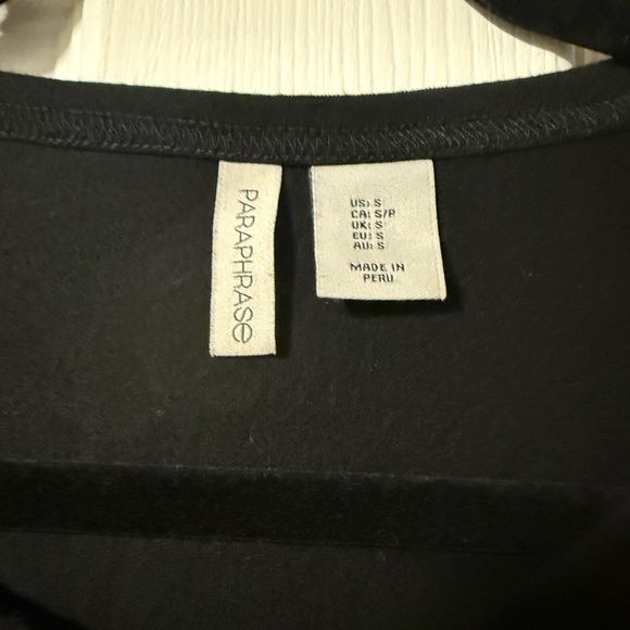 Paraphrase black tee size small - Picture 2 of 2
